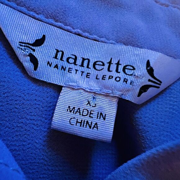 Nanette Lepore Lavender Purple Lilac Chiffon Button Down Blouse Romantic Size XS - Picture 7 of 8